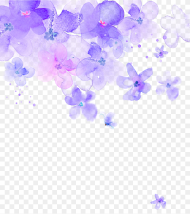 Corner  Purple  Background Purple Flowers Png