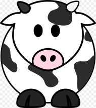 Milk Cow Cow Cattle Black White Moo Cartoon