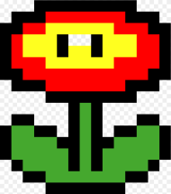 Fire Flower Pixel Png