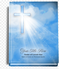 Heaven Perfect Bind Memorial Funeral Guest Book Christian