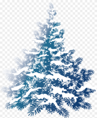 Snowtree Snow Tree December Frame Hd Png Download
