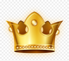 Transparent King and Queen Crown png Gold Crown