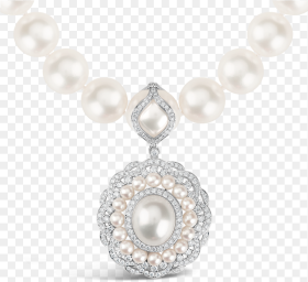 Perlenkette Mit Verschluss Vorne Png