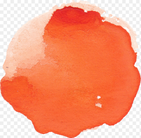 Watercolor Orange Circle Png