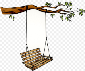 Tree With Tire Swing Clipart Png Download Tire