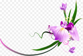 Free Png Download Beautiful Purple Floral Decor Clipart