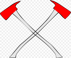 Fire Dept Cross Axes With a Number