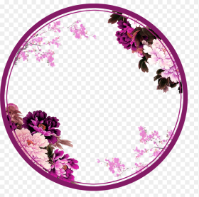 Mq Purple Japan Flowers Flower Circle Circles Border