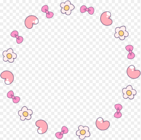Flower Circle Sticker Png