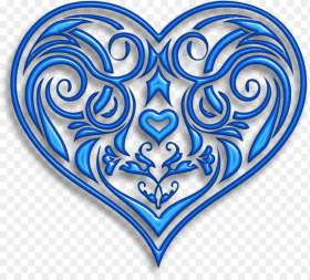 Fancy Decorative Heart Clipart Hd Png Download
