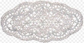 Transparent Lace Banner Png Doily Png