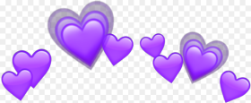 Purple Heart Purpleheart Heartpurple Crown Emojis Heart Emojis