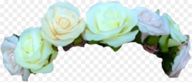 White Rose Flower Crown  Green Flower Crown