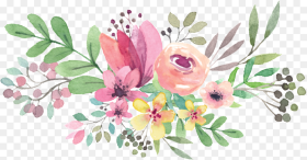 Circle Clipart Flower Watercolor Flower  Background Hd