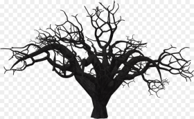 Tree Clipart Vector Stock Scary Tree Transparent Background