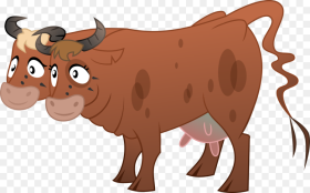 Cow Vector Background Cow With Two Heads Cartoon