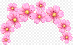 Pink Flower Crown Emoji Pinkfloweremojicrown Remixit  Emoji