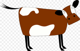 Animal Cartoon Cow Farm Farmyard Field Cow Brown