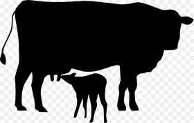 Cow and Calf Icon Hd Png Download