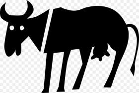 Vector Illustration of Dairy Farm Milking Cow Hd