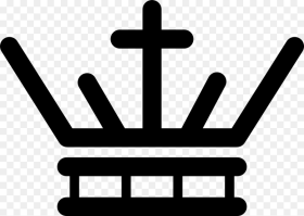 Royal Crown of Lines With a Cross Cross