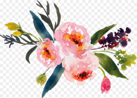 Clip Art Images of Flowers Watercolor Flower