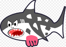 Cartoon Shark Png Cow Shark Clipart Transparent Png
