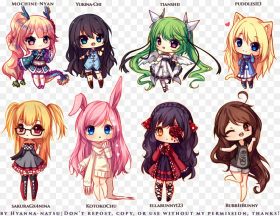 Cute Tiny Anime Characters Png HD
