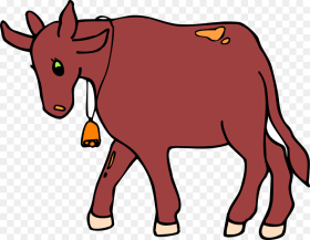Red Cow I Went Walking Hd Png Download
