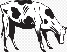 Cow Clipart Eating Hd Png Download