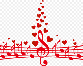 Transparent Music Notes Heart Png Music Notes With