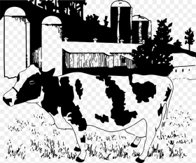 Cow Farm Clip Art Hd Png Download