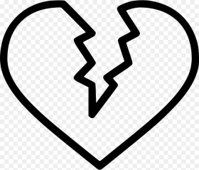 Transparent Shattered Heart Clipart Broken Heart Icon Png