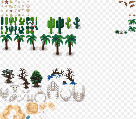 Preview Desert Trees Sprites Hd Png Download