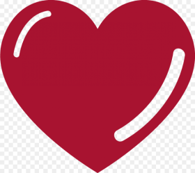 Red Heart With Reflexion Png Image Heart Transparent