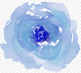 Blue Watercolor Flower Png Blue Png Watercolor Flowers