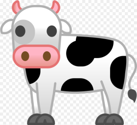 Cow Icon Noto Animals Cow Emoji Transparent Hd
