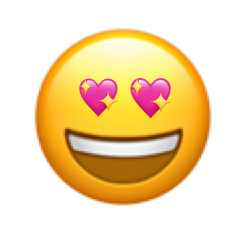 love emoji png pink