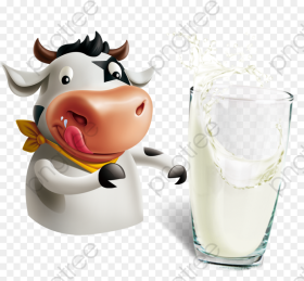 Cow and Milk Clipart Milk and Cow Png