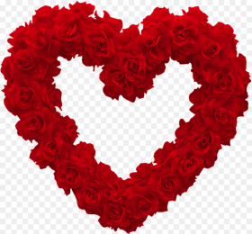 Heart Png Heart of Roses Transparent Png