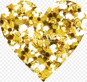 Transparent Graffiti Heart Png Glitter Gold Heart Png