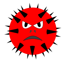 covid-, coronavirus png vector red dangers