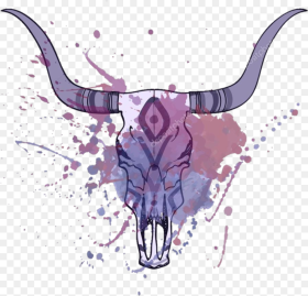 Satan Paint Tumblr Purple Sticker Orisitreal Png Cow