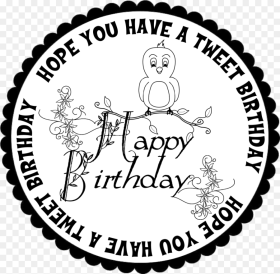 Happy Birthday Circle Template Png