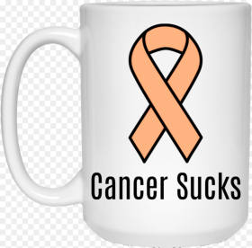 Cancer Sucks Peach Ribbon Uterine Cancer Awareness Breast