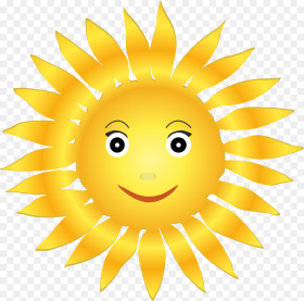 Transparent Background Happy Sun Hd Png Download