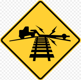 Railroad Crossing Sign Png Transparent 