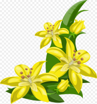 Lily Flowers Clipart at Getdrawings Clipart Yellow Flowers