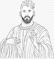 Messi Coloring Pages  png