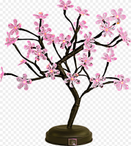 Led Pink Cherry Blossom Tree Light Hd Png